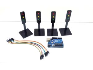 EDTF03 ชุดเรียนรู้+ชุดทดลอง ควบคุมไฟจราจร Traffic Light Control V1-Kit4