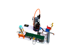 PLX002 ชุดเรียนรู้+ชุดทดลองระบบอัตโนมัติแขนกล Automation PLC Robot Arm PLC-02