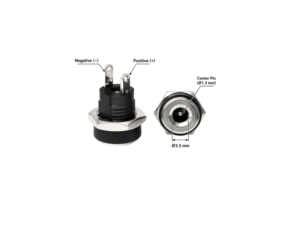 CNDC01 คอนเนคเตอร์ดีซีแจ็ค ตัวเมีย ติดแท่น Female DC Jack 3.5x1.3mm