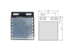 SSPP00-1 แผ่นสะท้อนแสงเซนเซอร์ Sensor Reflectors Plate 50X50mm TD-08 LargeCell