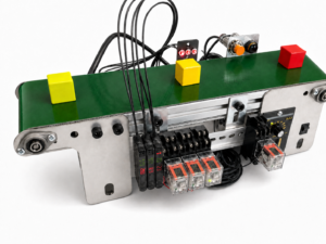 AT0168 ระบบตรวจจับชิ้นงานบนสายพานลำเลียง เซนเซอร์ไฟเบอร์ออฟติก NPN LES-31N Fiber Optic Sensor Amplifier