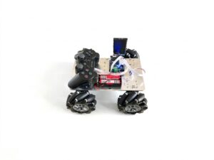 RC9107 รถแมคคานั่ม Robot Car Mecanum 97mm Wheel Aluminum Motor Gear DC12V Encoder Arduino PS2 Wireles Joystick Control Batt