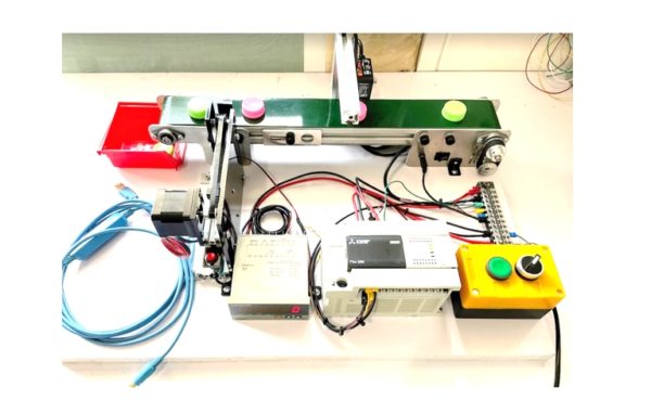 AT909B ชุดเรียนรู้+ชุดทดลอง คัดแยกสี Automation Color Sensor Counter PLC