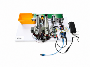 AT401 ชุดเรียนรู้+ชุดทดลอง ตรวจจับโลหะ AT401 Automation Metal Detector L298 2Sensor 2Rejector
