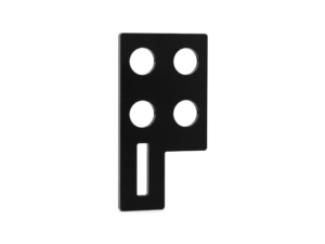 BKBP14 แผ่นยึดเซนเซอร์ 4xM18 Sensor Mounting Bracket Black Acrylic 3mm
