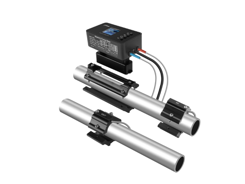 SSWU10-20 เครื่องวัดอัตราการไหลแบบอัลตราโซนิคแบบคลิป pFlow E3CL-DN20 Clip-on Ultrasonic Flow Meter RS485 4-20mA