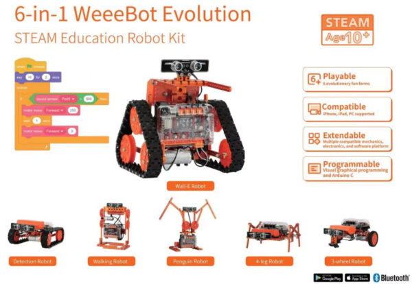 STEAM02 Programmable Robot Kit WeeeBot High Schools University - Image 2