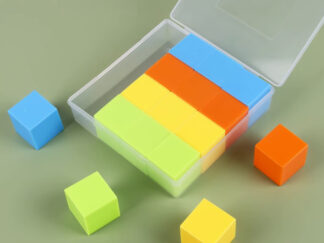 BXP300 ชิ้นงานทรงลูกบาศก์ พลาสติก 4สี Plastic Cube 3cm-4C16P