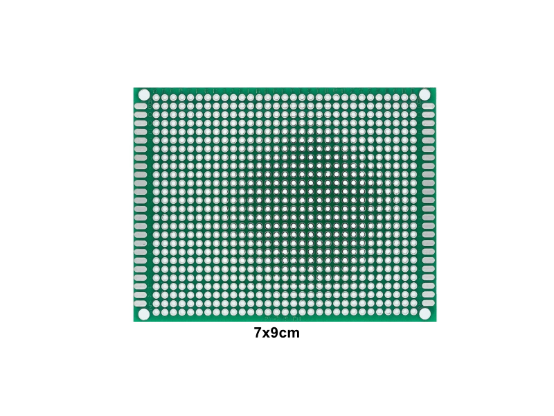 PCB0709 แผ่นปริ้นอเนกประสงค์ ไข่ปลา 2 หน้า Double-Sided Prototype PCB Board 7x9cm