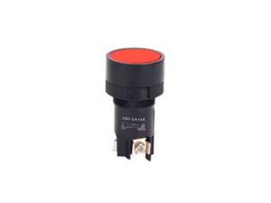 SW0145 สวิตช์ กดติด-ปล่อยดับ (ไม่ล็อค) Push Button Momentary Switch XB2-EA145 22mm 1NO+1NC Red