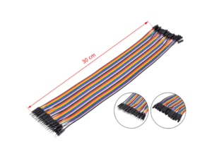 CJ30MF สายจัมป์เปอร์ สายแพ ผู้-เมีย 30cm Dupont Cable Jumper Wire MF Male-Female 40pin