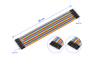 CJ30MM สายจัมป์เปอร์ สายแพ ผู้-ผู้ 30cm Dupont Cable Jumper Wire MM Male-Male 40pin