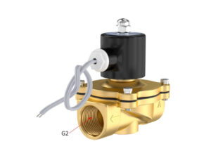 PNS209-2 โซลินอยด์วาล์วไฟฟ้า ทองเหลือง Brass Solenoid Valve 2W-500-50 DC24V 2" NC