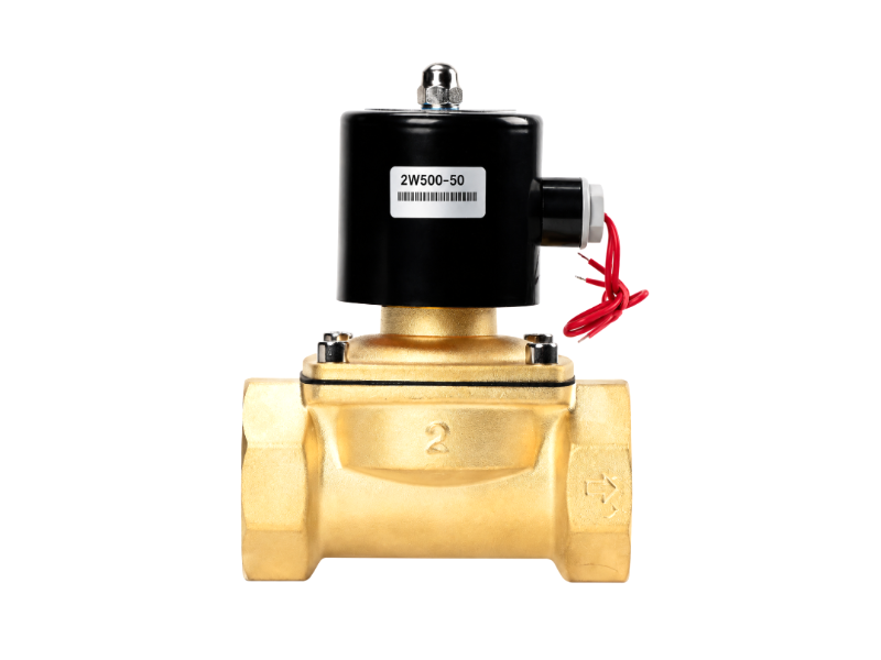 PNS500-3 โซลินอยด์วาล์วไฟฟ้า ทองเหลือง Brass Solenoid Valve DN50 2" NC 2W-500-50 AC220V