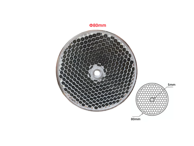 SSPP80 แผ่นสะท้อนแสงเซนเซอร์วงกลม Sensor Reflector Plate 80mm Circular TD-05