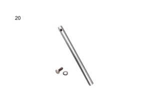 CGS104 เพลาสแตนเลสเกลียวใน 12mm Internal Screw M8x15 SUS304 Stainless Shaft 12xL200mm