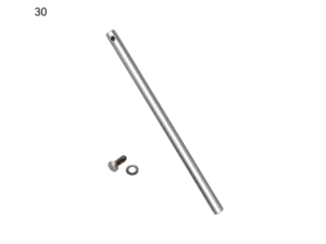 CGS106 เพลาสแตนเลสเกลียวใน 12mm Internal Screw M8x15 SUS304 Stainless Shaft 12xL300mm