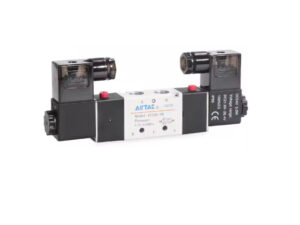 PNSV14 นิวเมติกส์ โซลินอยด์วาล์ว Pneumatics Solenoid Valve 4V220-08F Double DC12V 1/4" 5/2W AiRTAC