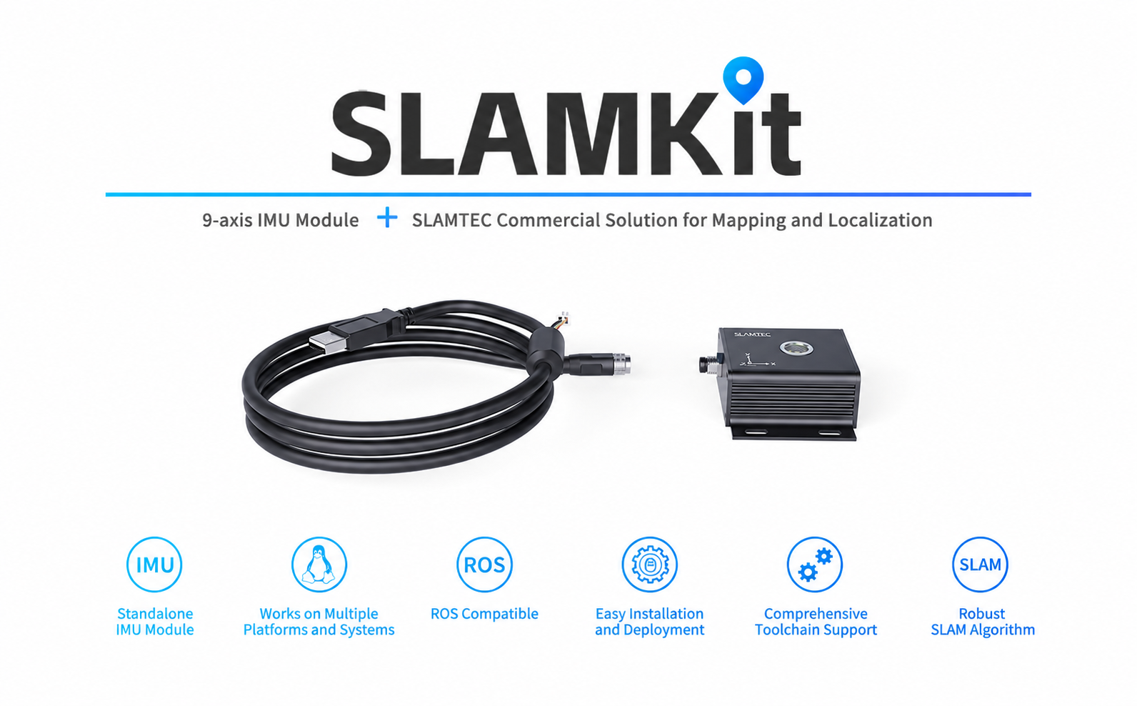 โซลูชันสำหรับหุ่นยนต์เคลื่อนที่ Slamtec SLAMKit IMU+SLAM Solution for Mobile Robot