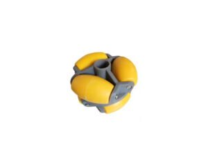 WO5208-2 ล้อโอมนิ Omni Wheel 52x08mm 2LH-52 Yellow