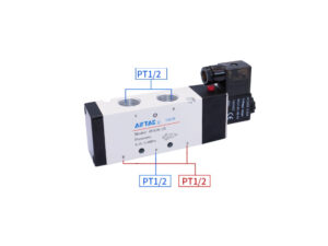 PNSV44 นิวเมติกส์ โซลินอยด์วาล์ว Pneumatics Solenoid Valve 4V410-15 / 4V420-15 / 4V430-15