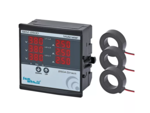DMPW01-250 มัลติมิเตอร์วัดไฟฟ้า 3Ph Multimeter SEM-250D (10-250A) with 3xCT-250