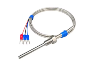 SSPT100-100 เซนเซอร์วัดอุณหภูมิ RTD PT100 SS316 3Wire 6x100mm -50C+150C