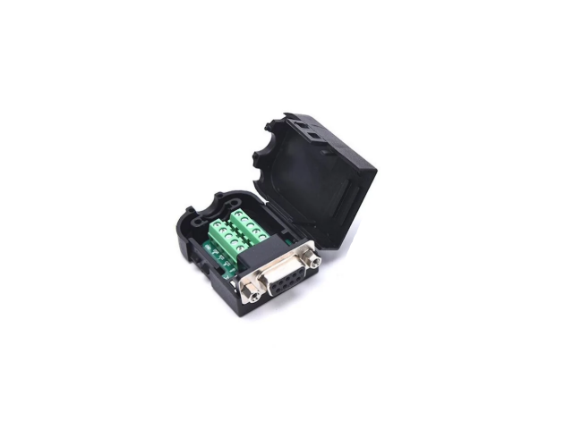 BDCA15 บอร์ดแปลงคอนเนคเตอร์ตัวผู้+ฝาครอบ DB9-Male to Screw Terminal Cover Converter