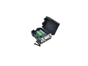 BDCA04 บอร์ดแปลงคอนเนคเตอร์+ฝาครอบ ตัวเมีย DB9 Female to Screw Terminal Cover Converter