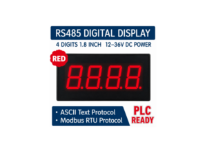 BD0108 จอแสดงผลดิจิตอล RS485 Modbus Digital Display 4Digit 1.8Inch Red