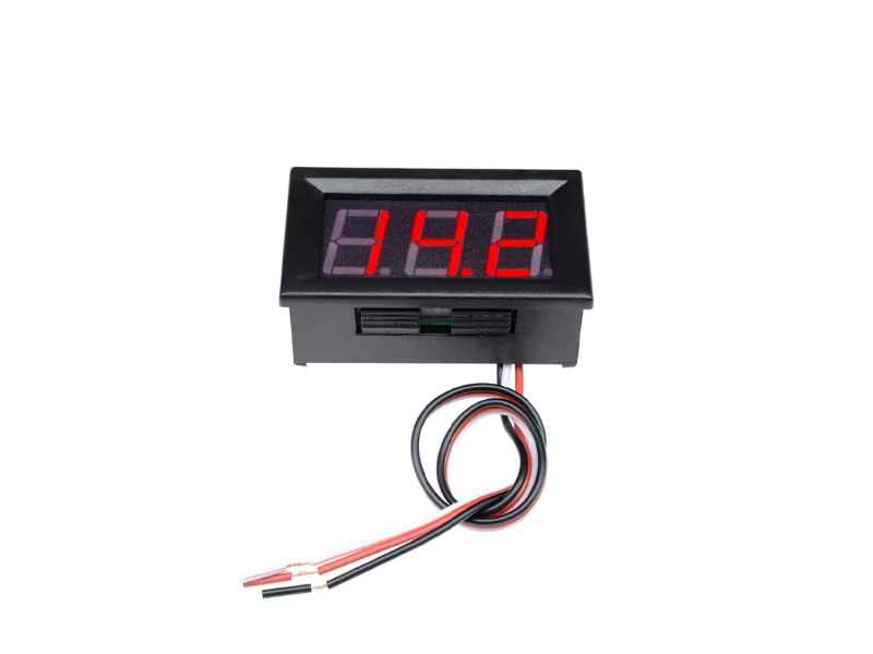 BDVM03 บอร์ดโมดูลวัดแรงดันดิจิตอลโวลต์มิเตอร์ Board Module 3Wire Digital DC Voltmeter 0-30V 3DG 0.56In 7Segment Red