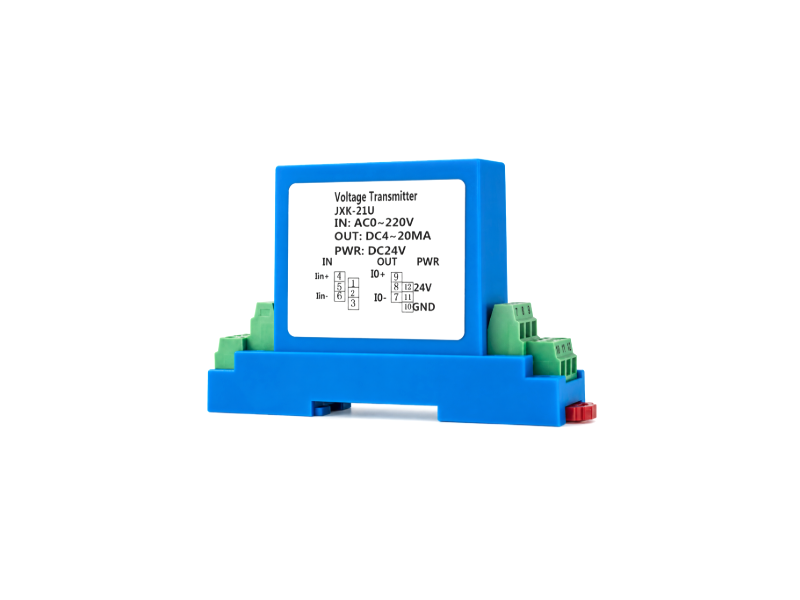 SSAC42A-0220 เซนเซอร์วัดแรงดันไฟฟ้ากระแสสลับ JXK-21U AC Voltage Sensor Transmitter 0-220V to 4-20mA