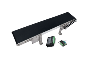 CVST04 สายพานลำเลียงสเต็ปเปอร์มอเตอร์ Nema17 Stepping Motor Conveyor 50x10 Controller