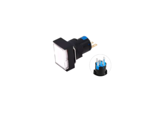 SWPB45-2 สวิตซ์กดติดปล่อยดับ Push Button Switch K16-LAS1 16mm 5Pin Reset 1NO 1NC 3A WH LED