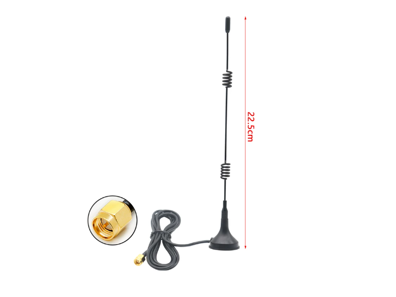 ATWF02 เสาอากาศ 22.5cm 2.4GHz WIFI Antenna 50cm SMA Cable