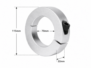 BSCSAW-ID70 ตัวล็อคเพลา Aluminum Alloy Shaft Lock SCSAW Open Type ⌀id 70mm