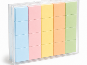 BXP320 ชิ้นงานทรงลูกบาศก์ พลาสติกสี 5 Color Plastic Cube 3cm 5C20P