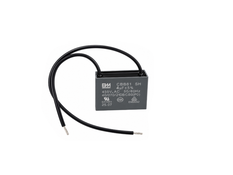 ECCA04 คาปาซิเตอร์มอเตอร์ Capacitor BM CBB61 4µF/450VAC Motor Run